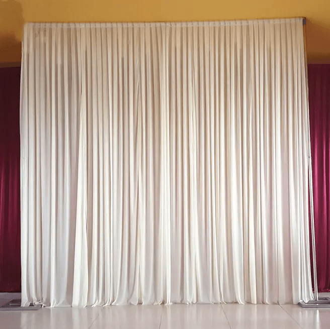 2x2M White Curtain Backdrop For Weddings And Events – view 5