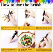 salelink.co.nz Unbranded 24PCS Acrylic Paint Pens Flysea 24Pcs Acrylic Paint Pens Set in 24 Colors