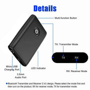 salelink.co.nz Unbranded Bluetooth 5.0 Transmitter Receiver Bluetooth 5.0 Transmitter Receiver | Action Outdoors NZ