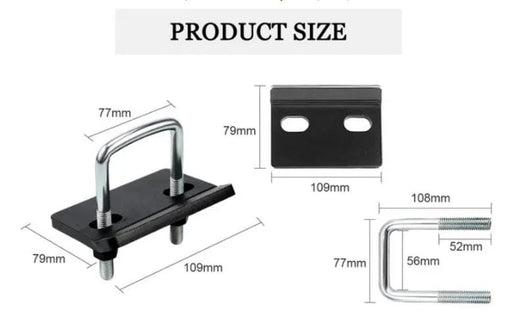 Anti Rattle Stabilizer Tightener Trailer Tow Bar Hitch Clamp Tongue Bracket Lock – view 2
