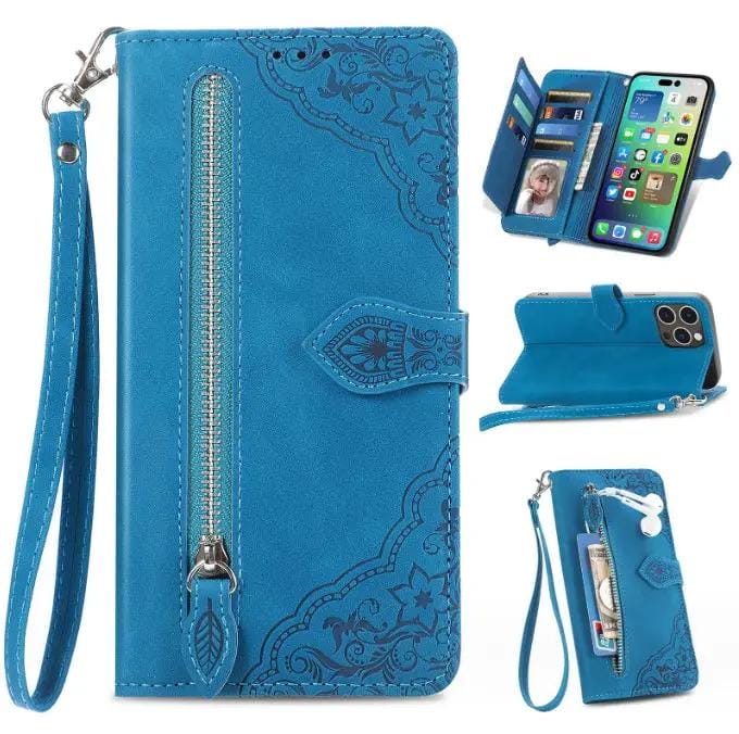 iPhone 15 Plus Wallet Case - Wallet Leather Screen Protector (PR8410 (1))