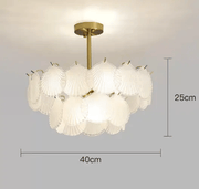 Vintage Pendant Light Glass Hanging Lamp – view 3