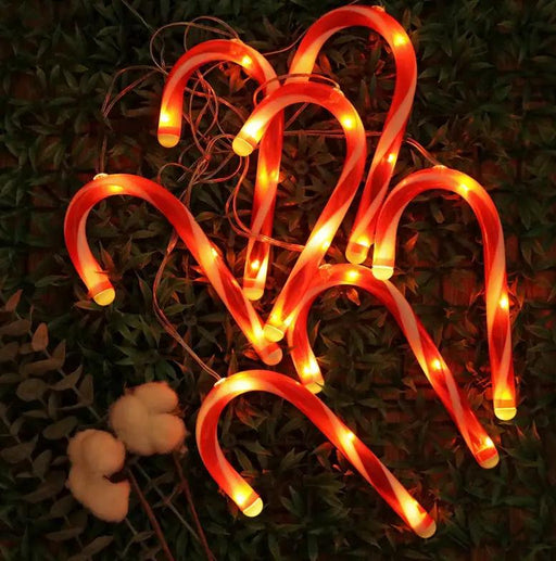Holiday Christmas Xmas Candy Cane String Lights – view 2
