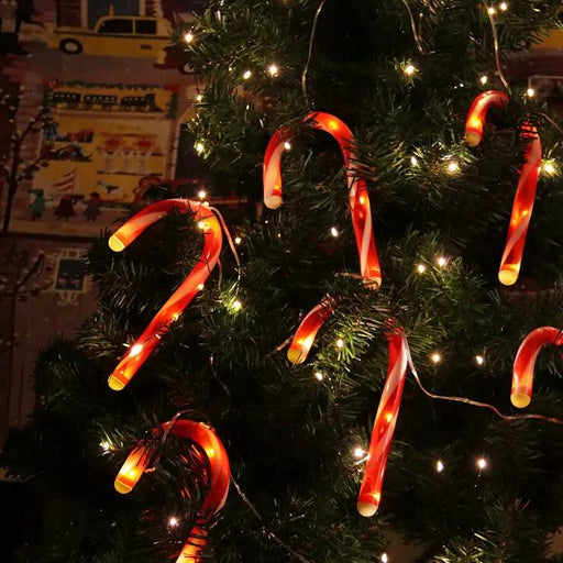 Holiday Christmas Xmas Candy Cane String Lights – view 1
