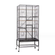 salelink.co.nz Unbranded 177cm Large Bird Cage 177cm Wrought Iron Standing Bird Cage for Parrots