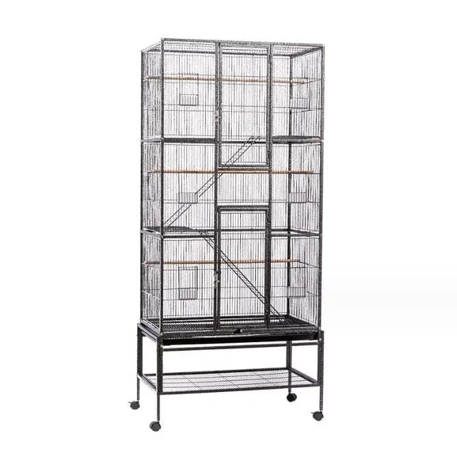 salelink.co.nz Unbranded 177cm Large Bird Cage 177cm Wrought Iron Standing Bird Cage for Parrots