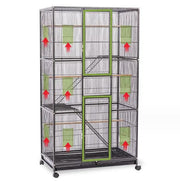 salelink.co.nz Unbranded 177cm Large Bird Cage 177cm Wrought Iron Standing Bird Cage for Parrots