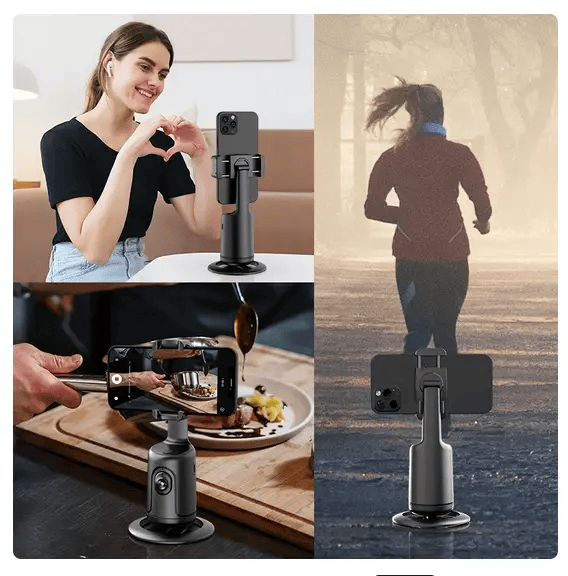 salelink.co.nz Unbranded Auto Face Tracking Phone Holder Black Auto Face Tracking Phone Holder Black | Action Outdoors NZ