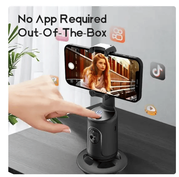 salelink.co.nz Unbranded Auto Face Tracking Phone Holder Black Auto Face Tracking Phone Holder Black | Action Outdoors NZ