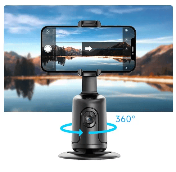 salelink.co.nz Unbranded Auto Face Tracking Phone Holder Black Auto Face Tracking Phone Holder Black | Action Outdoors NZ