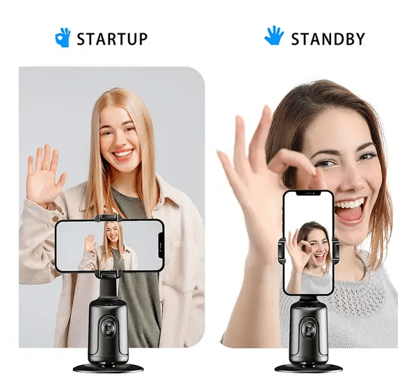 salelink.co.nz Unbranded Auto Face Tracking Phone Holder Black Auto Face Tracking Phone Holder Black | Action Outdoors NZ