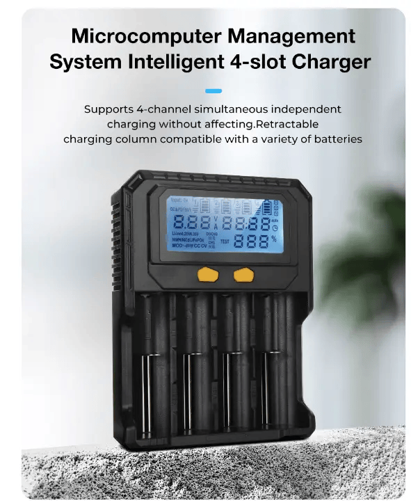 salelink.co.nz Unbranded Smart Battery Charger 4 Slots Smart Battery Charger 4 Slots | Action Outdoors NZ