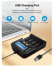 salelink.co.nz Unbranded Smart Battery Charger 4 Slots Smart Battery Charger 4 Slots | Action Outdoors NZ