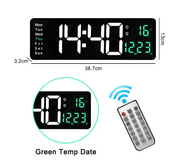 salelink.co.nz Unbranded Large Digital Wall Clock Large Digital Wall Clock | Action Outdoors NZ