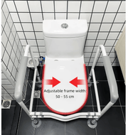 salelink.co.nz Unbranded Toilet Safety Frame & Rail Black Toilet Safety Frame & Rail Black | Action Outdoors NZ