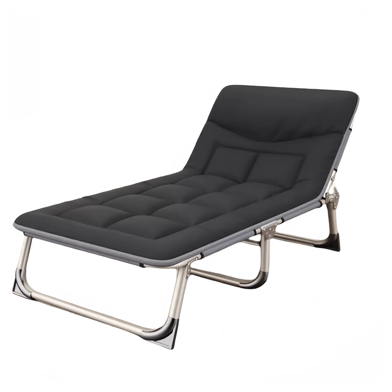 salelink.co.nz Unbranded Folding Bed with Mattress Black Folding Bed with Mattress Black | Action Outdoors NZ