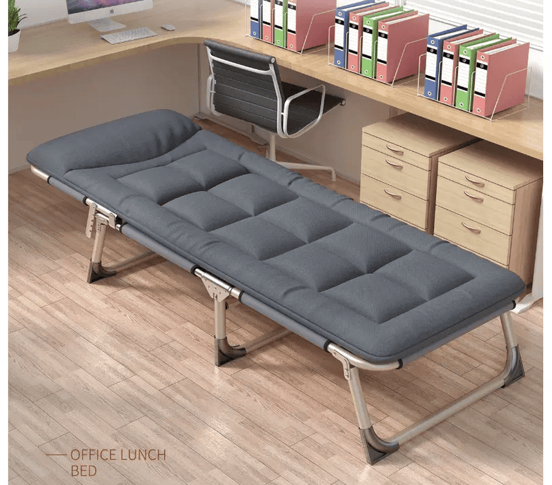 salelink.co.nz Unbranded Folding Bed with Mattress Black Folding Bed with Mattress Black | Action Outdoors NZ