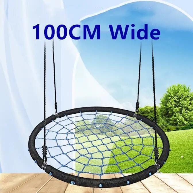 salelink.co.nz Unbranded 100cm 150kg Load Spider Web Tree Swing Net 100cm Spider Web Tree Swing Round Hammock 150kg