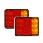 A Pair 12V 24V LED Trailer Truck Tail Lights – view 1