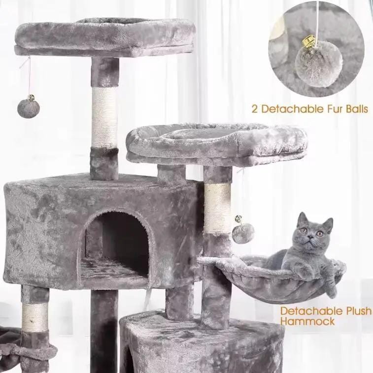 salelink.co.nz Unbranded Cat Tree Tower Cat Tree Tower - Wood (PR8759) | Action Outdoors NZ