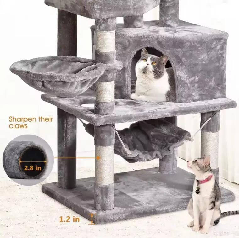 salelink.co.nz Unbranded Cat Tree Tower Cat Tree Tower - Wood (PR8759) | Action Outdoors NZ