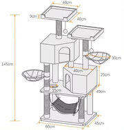 salelink.co.nz Unbranded Cat Tree Tower Cat Tree Tower - Wood (PR8759) | Action Outdoors NZ