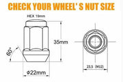 salelink.co.nz Unbranded 20PCS Wheel Nuts M12x1.5 - Multi Rainbow M12x1.5 Wheel Nuts 20Pcs Lug Nuts For Vehicles