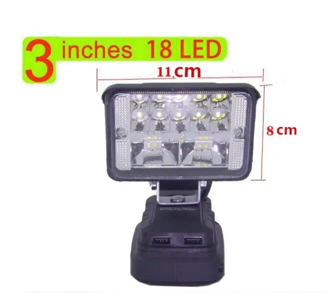 3inch LED Work Light Fits Makita Battery – view 2