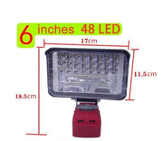 6 Inch LED Work Light for Milwaukee M18 Battery – view 2