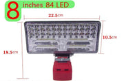 8 Inch LED Work Light Fits Milwaukee 18V Battery – view 2