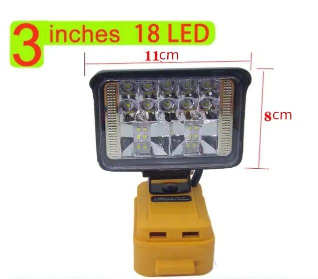 3inch LED Work Light Compatible With DeWalt 18V 20V Battery – view 2