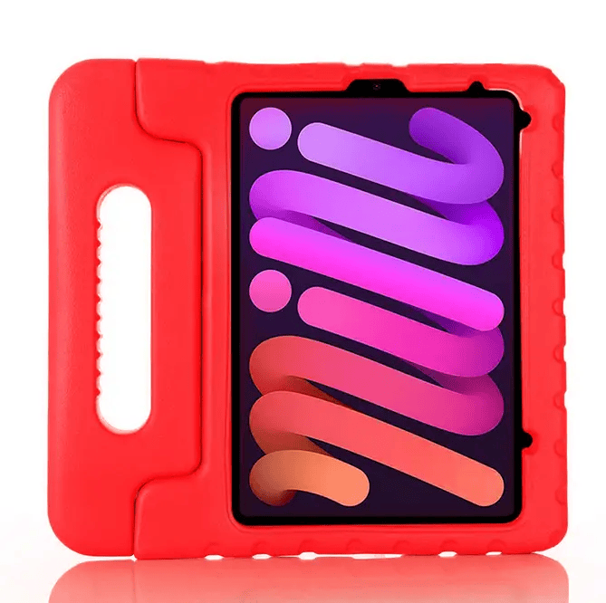salelink.co.nz Unbranded iPad Mini 6 iPad Mini 7 Case Red EVA Shockproof Case For iPad Mini 6 Built In Stand