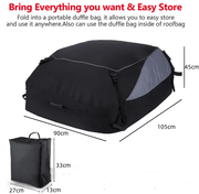 105×90×45cm Soft-Shell Vehicle Rooftop Cargo Carrier Bag – view 3