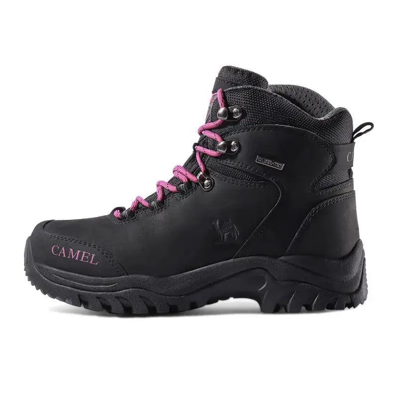 Waterproof High-Top Hiking Boots - Camel Brand – view 36