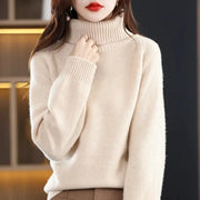 Women's 100% Merino Wool High Neck Sweater Top – view 13