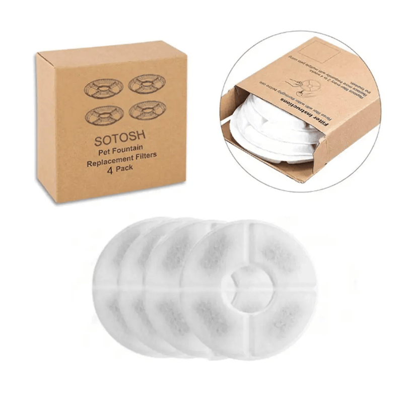4 Pack Fountain Drinking Dispenser Filters 14x1.3cm – view 3