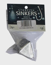 starfish General Starfish Pyramid Sinker Packet 8oz (1 per pack) Starfish Pyramid Sinker Packet 8oz for Surf Fishing