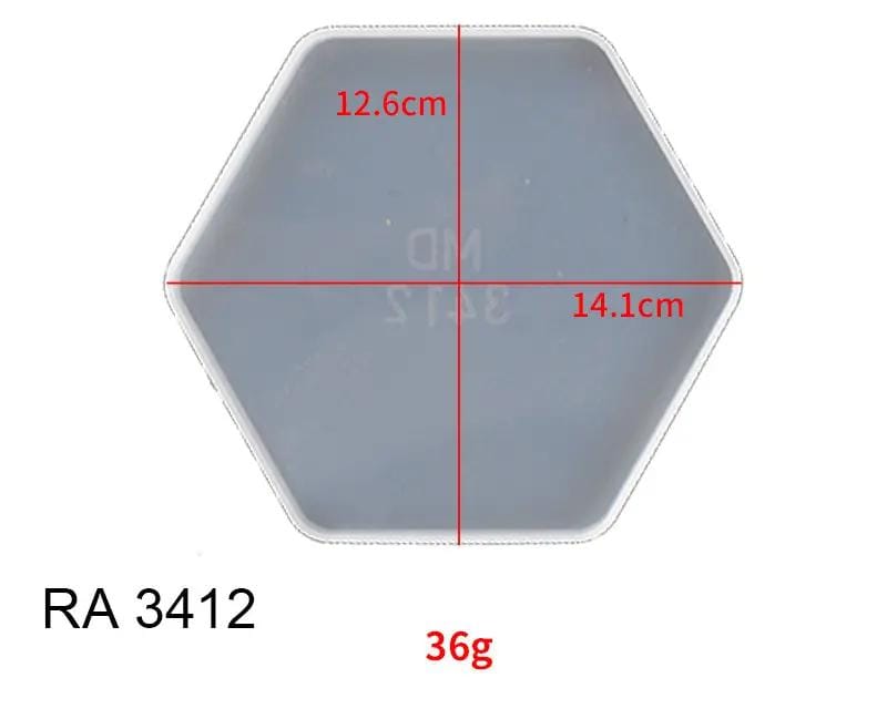 Resin Art NZ Moulds Coaster Moulds - RA 3412 Coaster Moulds - RA 3412 | NZ