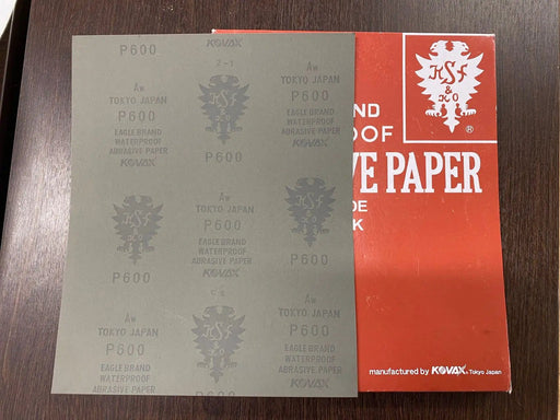Eagle Brand Waterproof Sandpaper Japan 600 Grit for DIY Resin Art – view 1
