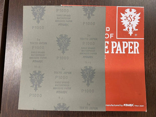 Eagle Brand Waterproof Sandpaper Japan 1000 Grit for DIY Resin Art – view 1
