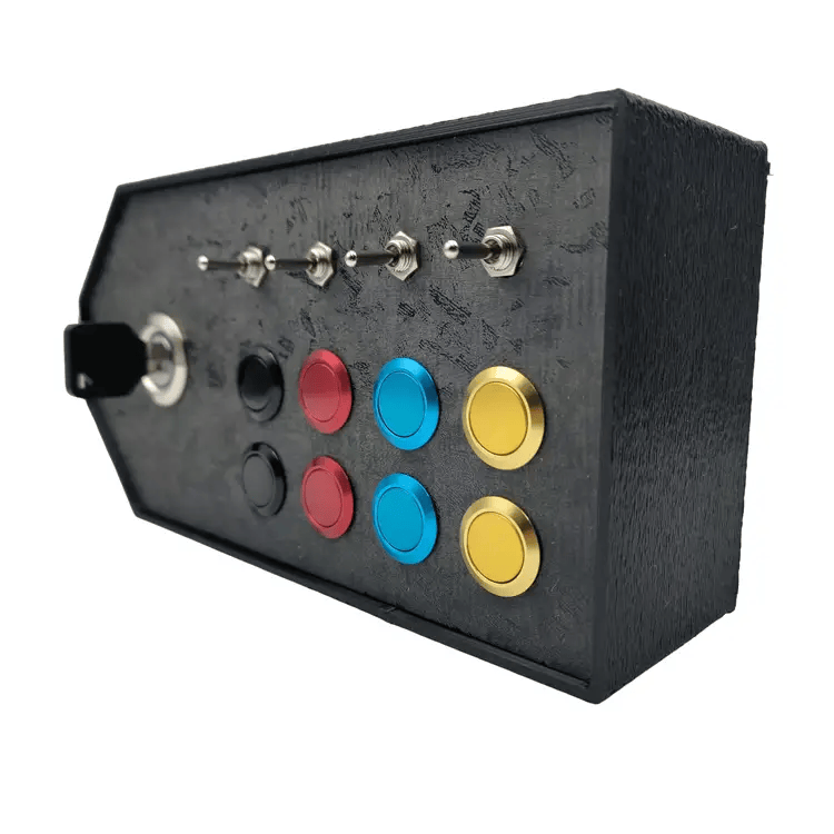 RaceCrafts RaceCraftsNZ RC05 Button Box, 8x Buttons, 4 Switches, Realistic Key Switch RaceCraftsNZ RC05 Button Box, 8x Buttons, 4 Switches, Realistic Key Switch
