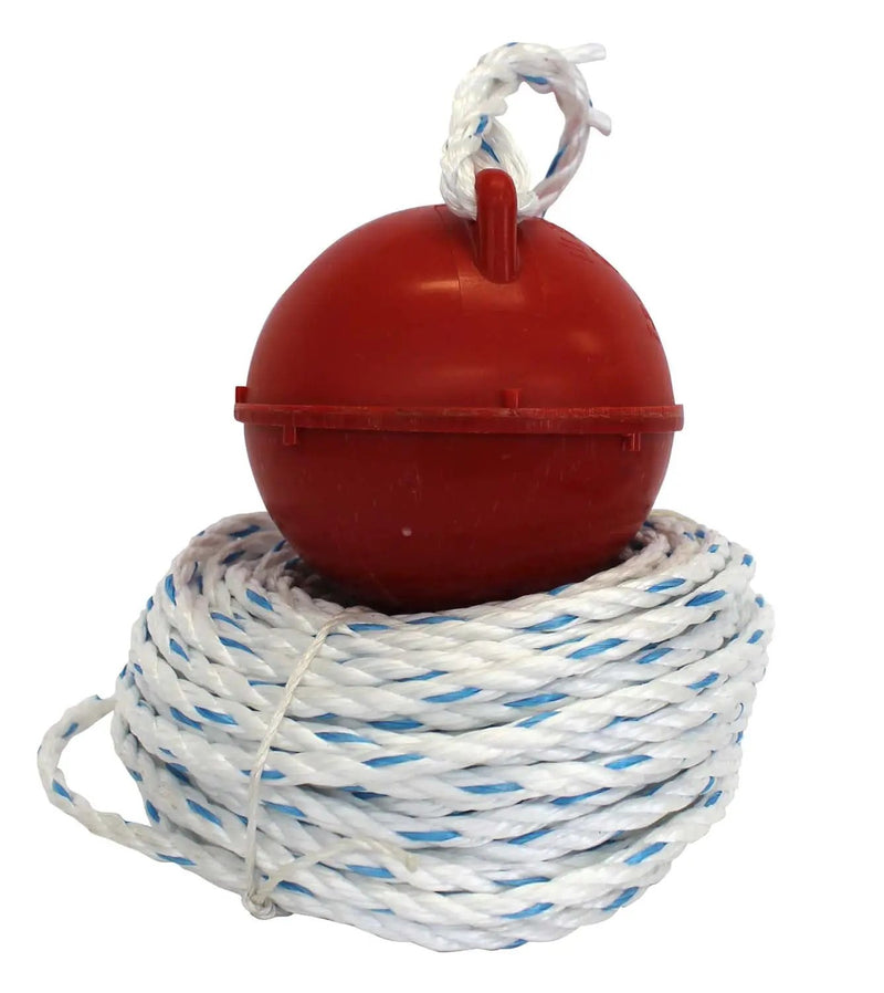 Fishing and Leisure Buoys and Fenders Rope And Plastic red Float Pack 30M Fishing and Leisure Rope and Plastic Red Float Pack