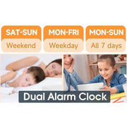 Deafquip RGB Display Vibrating Travel Alarm Clock RGB Display Vibrating Travel Alarm Clock