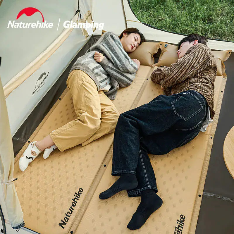 Naturehike D01 Extended Inflatable Sleeping Pad with Pillow - Camping Mat – view 5
