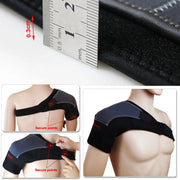 Right Shoulder Adjustable Support Brace Compression Strap Heat Patch Protection Sports – view 6