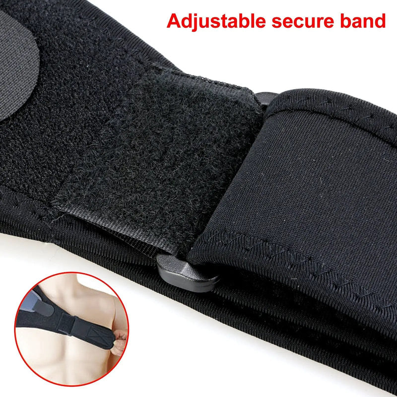 Right Shoulder Adjustable Support Brace Compression Strap Heat Patch Protection Sports – view 8