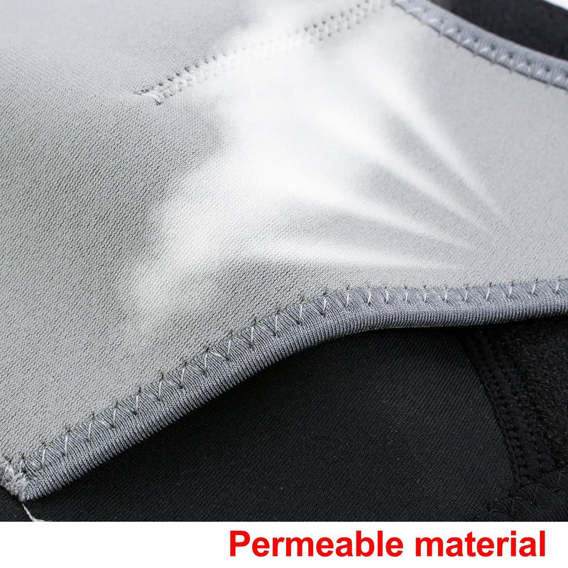 Left Shoulder Adjustable Support Brace Compression Strap Heat Patch Protection Sports – view 10