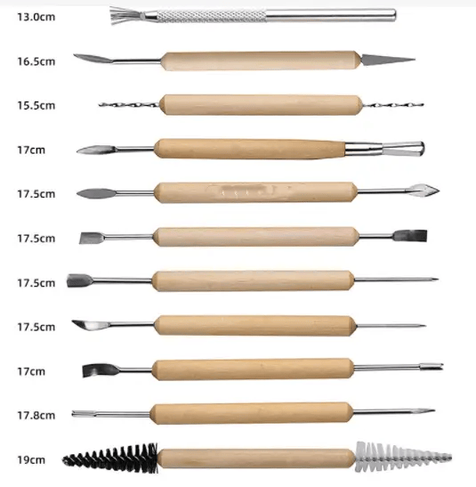 30Pcs Clay Sculpting Carving Pottery Tool Set – view 12