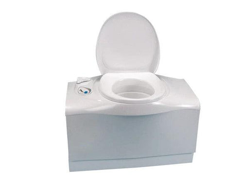 Thetford Bench Toilet C402C Left Hand Compact RV Toilet With Electric Flush For Campers