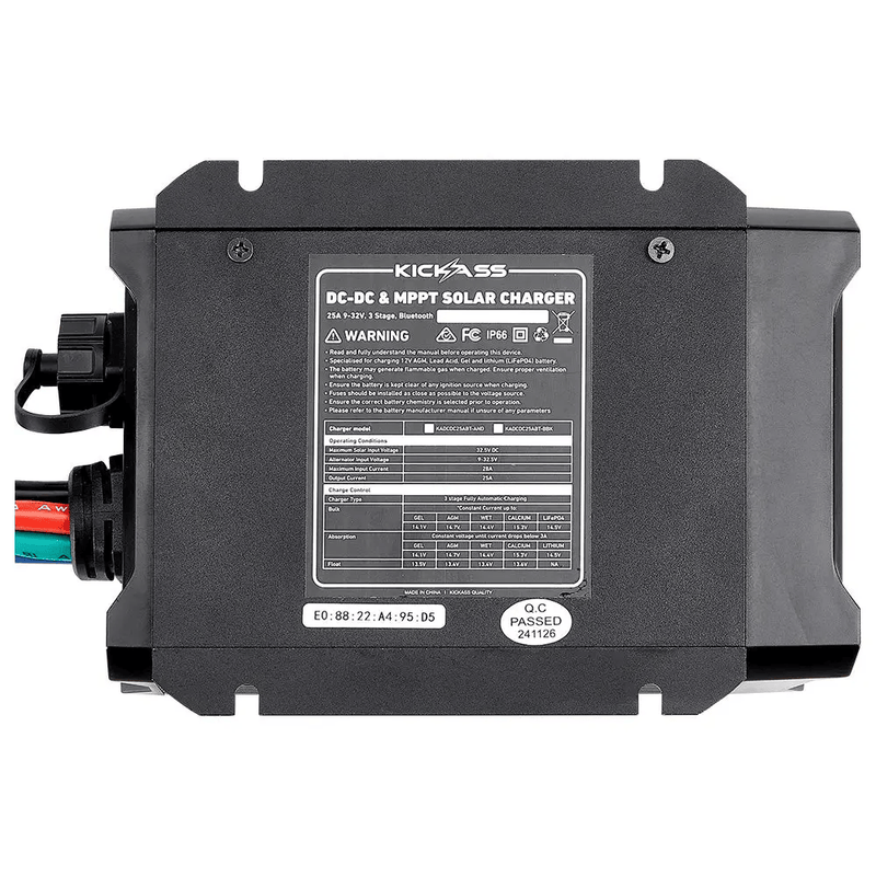 KickAss Smart 12V/24V 25A DCDC Charger Solar MPPT Bluetooth Pre-Wired Anderson – view 10